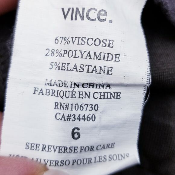 VINCE Mundale Riding Pant Pants Skinny Brown Viscose Blend Ret $225 - Size 6 - Picture 7 of 7